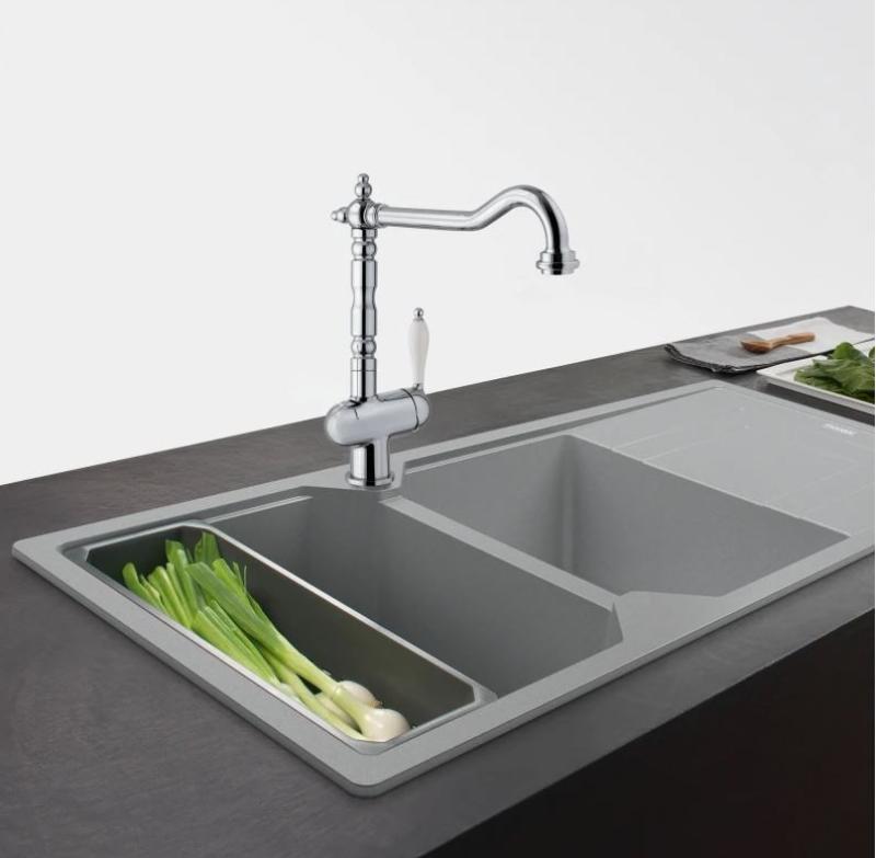 Franke Particolare Old England klasický kuchyňský kohoutek chrom 115.0060.360