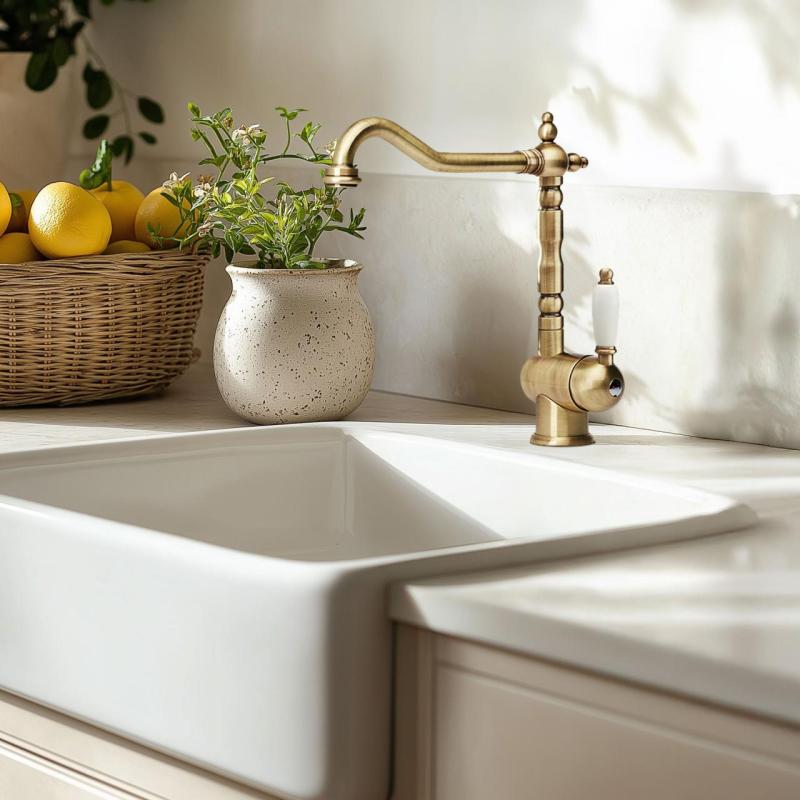 Franke Particolare Old England klasická kuchyňská baterie bronz 115.0028.205