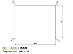 Lorreine 50R Luxe nerezový dřez 50x40 cm pro zapuštěnou montáž, na desku i pod desku 1150178228