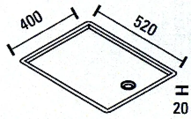 ABK Bingara nerezová odkapávací plocha na nádobí 52x40cm vestavěná BIN52FVI