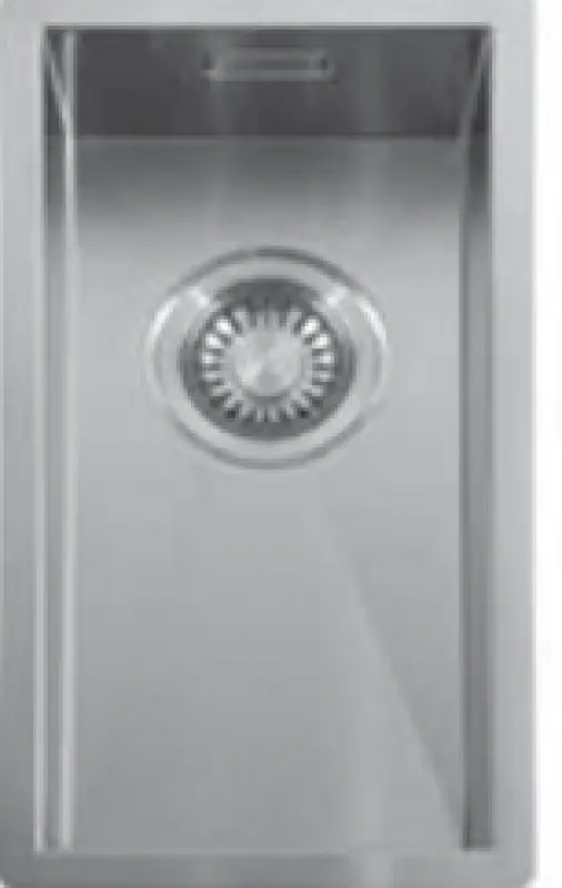 ABK Baronga malý nerezový dřez 20x40 cm s plochou montáží, spodní montáží a horní montáží BAR20FVI