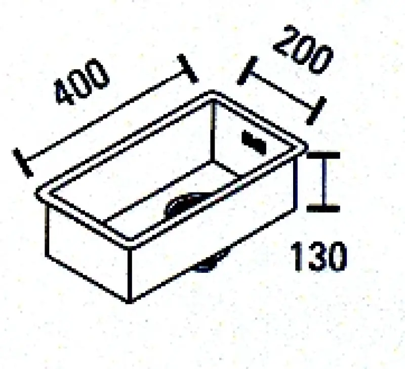 ABK Baronga malý nerezový dřez 20x40 cm s plochou montáží, spodní montáží a horní montáží BAR20FVI
