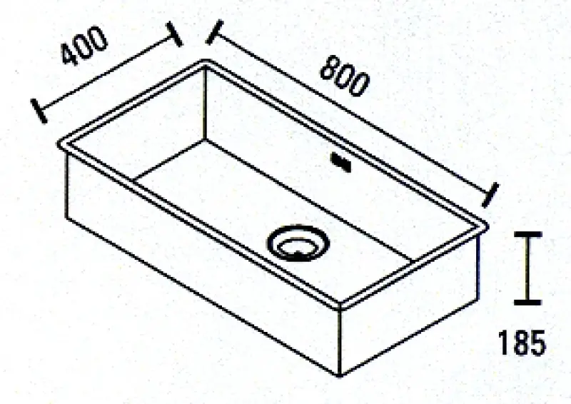 ABK Baronga extra velká nerezová dřez 80x40 cm pro montáž do roviny, spodní montáž a horní montáž BAR80FVI