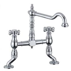 Nostalgický kuchyňský kohoutek nerez V1979RVSST