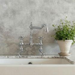 Nostalgický kuchyňský kohoutek nerez V1979RVSST