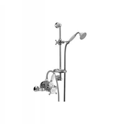 Huber Victorian Thermostatic shower mixer with sliding bar Bronze 190R.VT01H.BA