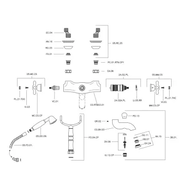 Huber Croisette Thermostatic bath mixer Chrome CST3301021