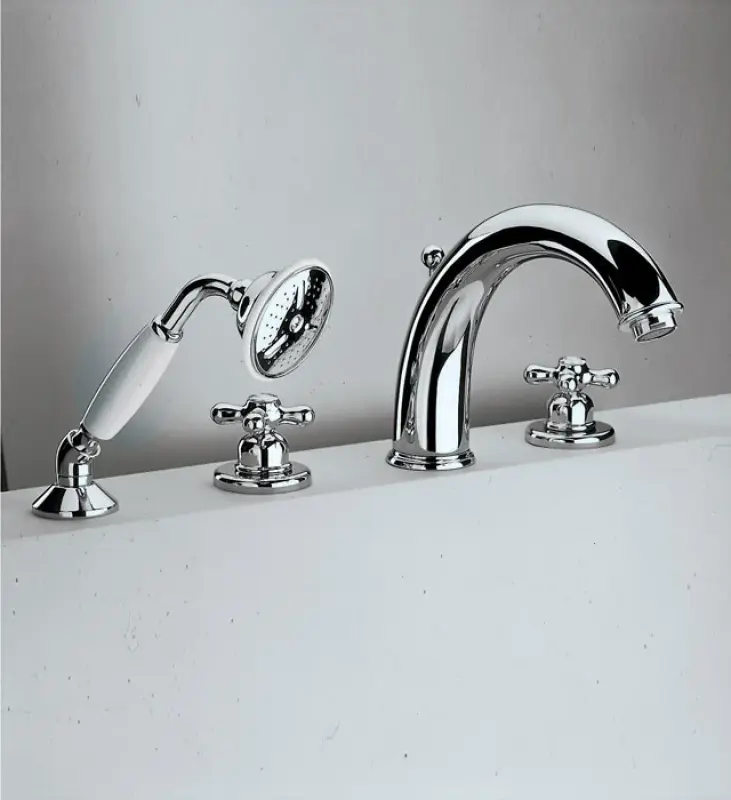 Huber Croisette 4-otvorová vanová baterie Termostatická Bronz CST7601027