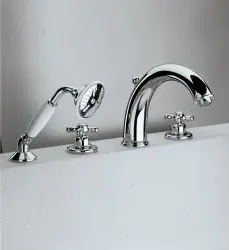 Huber Croisette 4-otvorová vanová baterie Termostatická Chrom/Zlato CST760107G