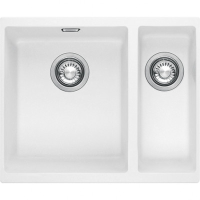 Franke Sirius 2 S2D 160 jedno a půl 1,5 umělohmotný bílý dřez 53,5x41cm podskříň 125.0252.219