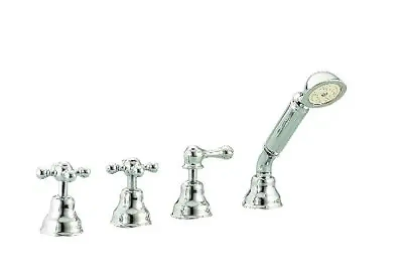 Cisal Arcana Keramická 4-otvorová vanová baterie pro montáž na okraj vany Bronz AC00029027