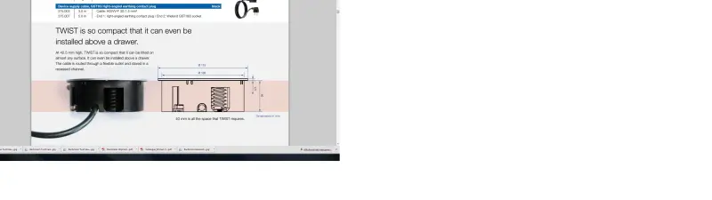 Bachmann Twist kuchyňská zásuvka v pracovní desce nerezová ocel 2-násobná 008749