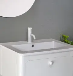 Waterevolution Flow umyvadlová baterie matná bílá T110BR