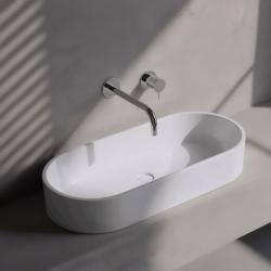 Waterevolution Flow vestavná umyvadlová baterie chrom s výtokem 25 cm T116B01-25