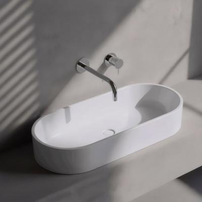 Waterevolution Flow built-in washbasin faucet chrome with spout 25cm T116B01-25