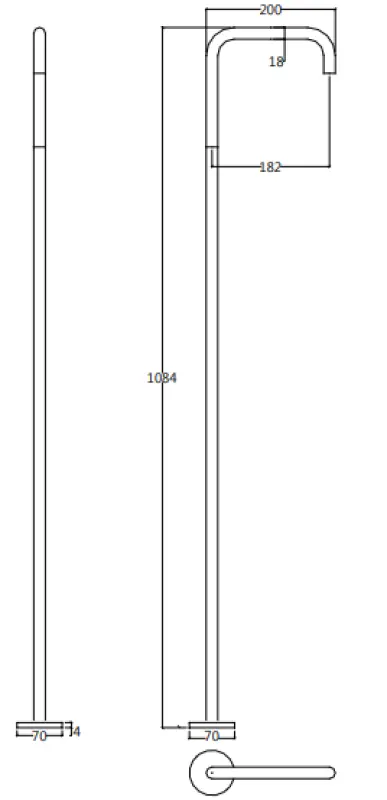 Waterevolution Flow volně stojící umyvadlová baterie s infračerveným senzorem na baterii chrom 1207925212