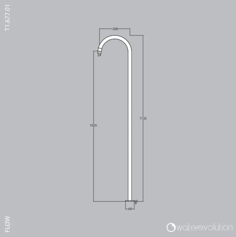 Waterevolution Flow volně stojící umyvadlová baterie s infračerveným senzorem na baterii chrom 1207925222