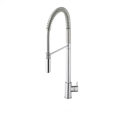 Waterevolution Flow poloprofesionální kuchyňská baterie chrom s kolonnou a pružinou T15701