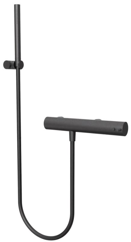 Waterevolution Flow sprchový termostat s černým sprchovým příslušenstvím T140TPR