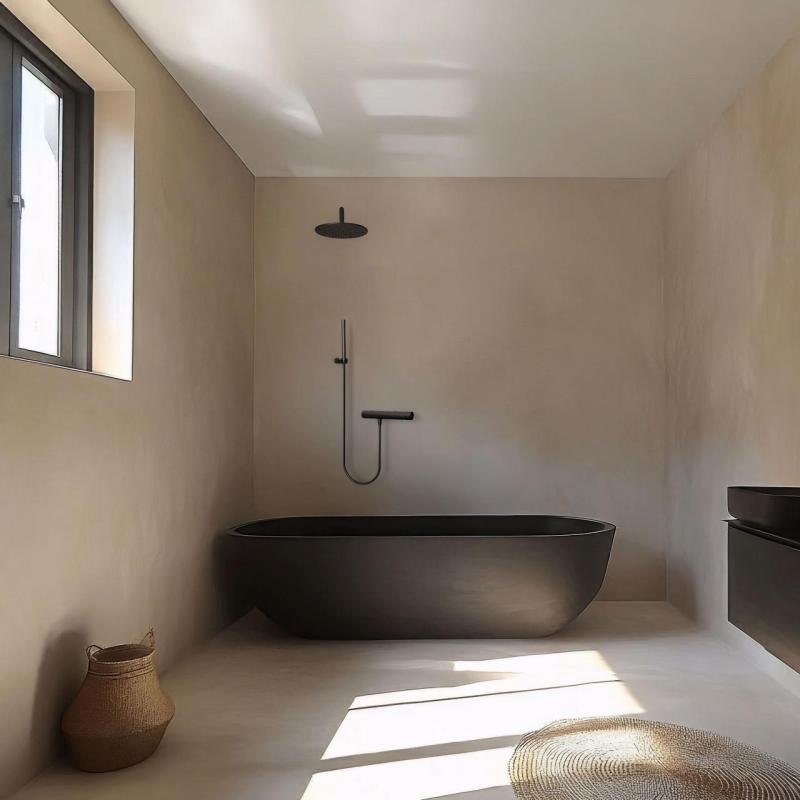 Waterevolution Flow sprchový termostat s černým sprchovým příslušenstvím T140TPR