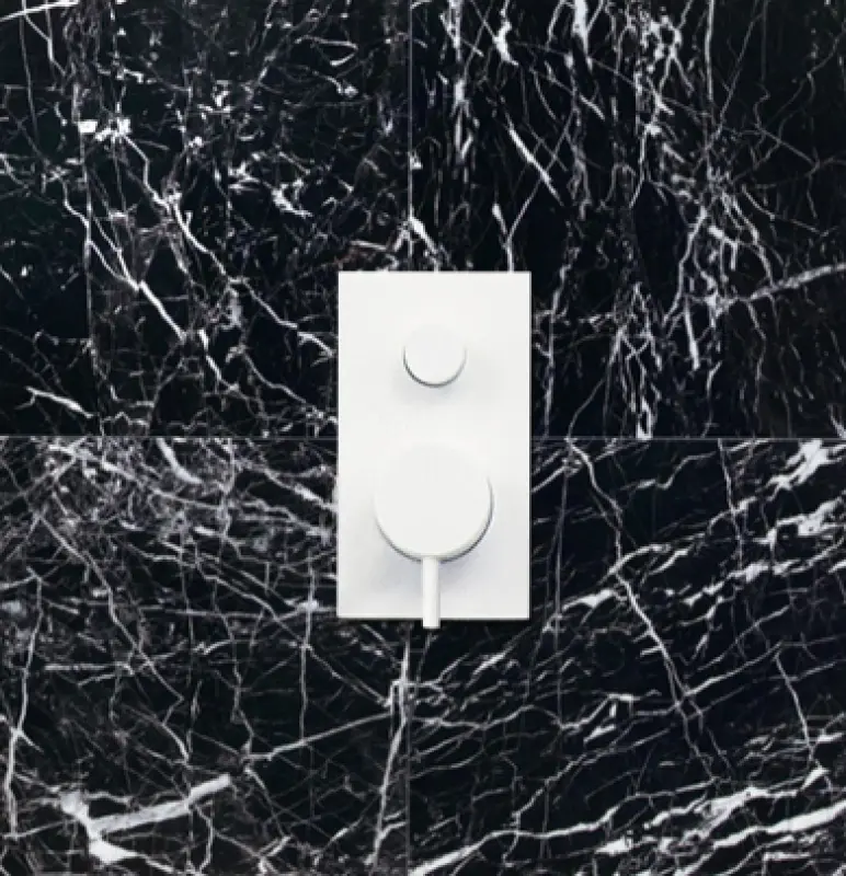 Waterevolution Flow vestavěný sprchový termostat s 2 výstupy matná bílá T132TBBR