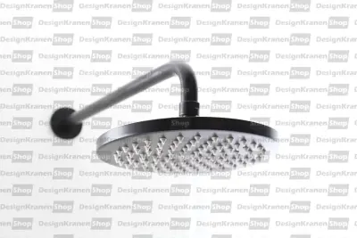 Waterevolution Flow sprchová hlavice 200 mm s nástěnným připojením, matná černá T1641PR