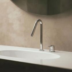 Waterevolution Flow 2-otvorová umyvadlová baterie chrom s malým V 120mm výtokem T1121V01