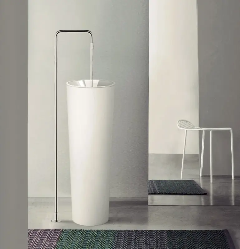 Waterevolution Flow Volně stojící umyvadlová baterie Výtok Chrom T1.676.01