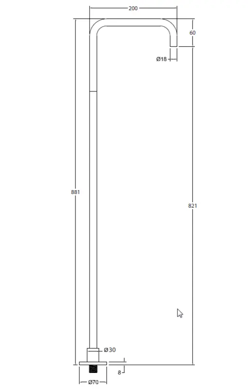 Waterevolution Flow Volně stojící umyvadlová baterie Výtok Matná černá T1.676.PR