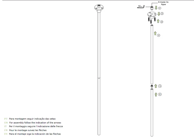 Waterevolution Flow stropní umyvadlová baterie výtok matná bílá T1678BR