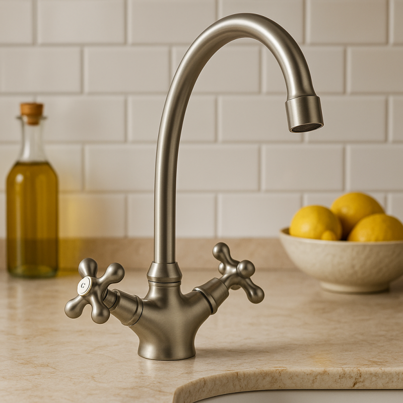 Nostalgická kuchyňská baterie V1900 Nerez.