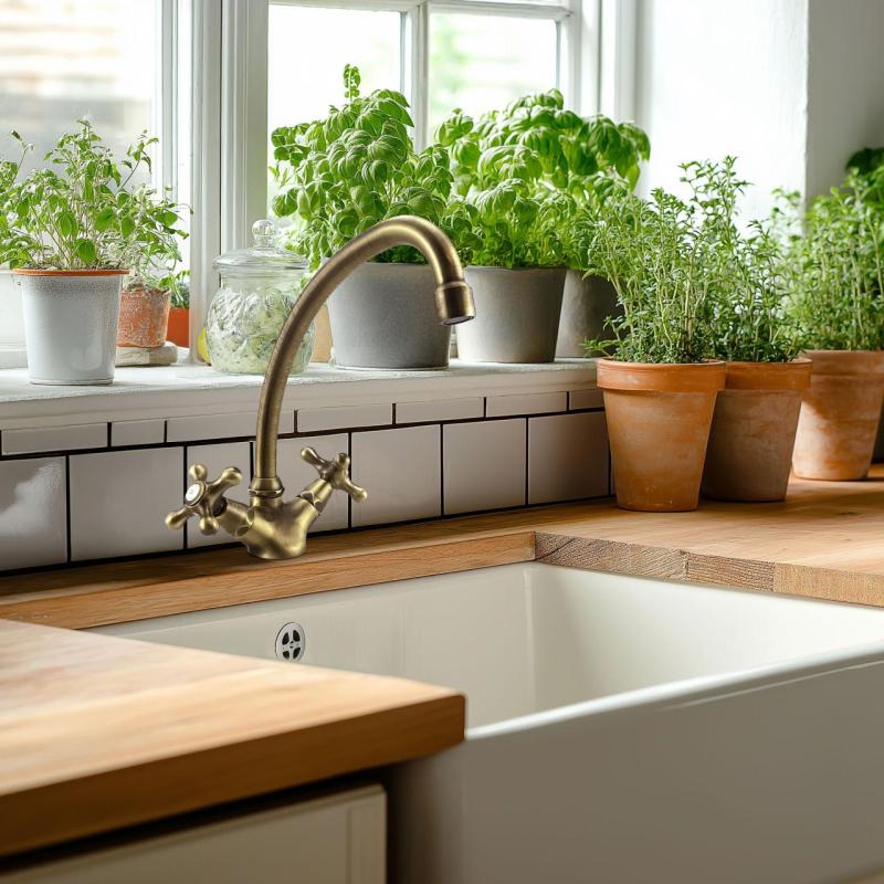 PB Nostalgická kuchyňská baterie V1905 Bronz 1208606672