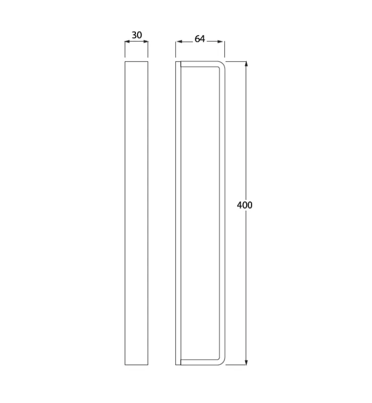 Waterevolution Deep vertikální držák na ručníky 40 cm chrom A21601