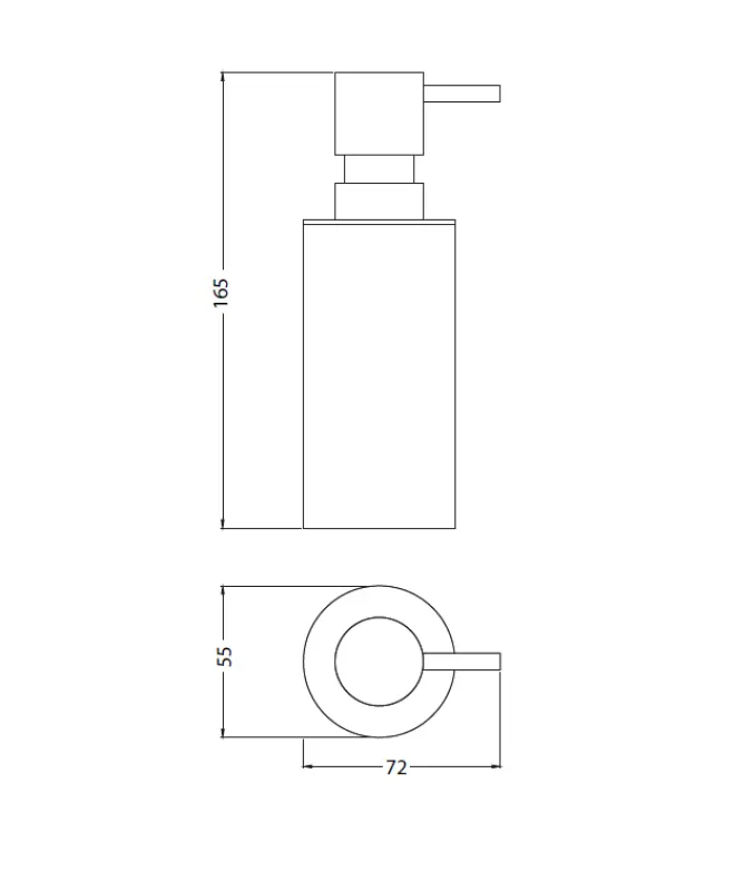 Waterevolution Deep dávkovač mýdla volně stojící chrom A22501