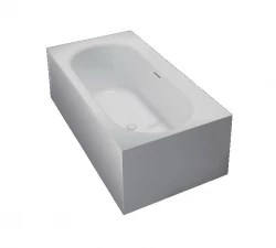 Solid-S Samostatně stojící vana Recto z materiálu Solid Surface (Corian), rozměry D180 x Š93 x V55 cm, matná bílá, poslední kus na skladě
