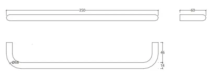 Waterevolution flow držák na ručníky 35cm Chrom A11101
