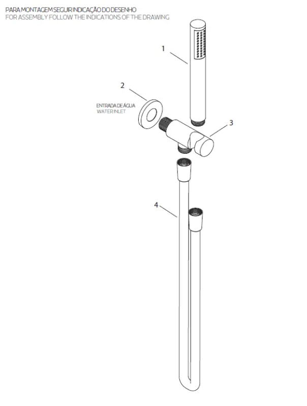 Waterevolution Flow koupelnová sada kompletní s nástěnným připojením, celonerezová T1621IE