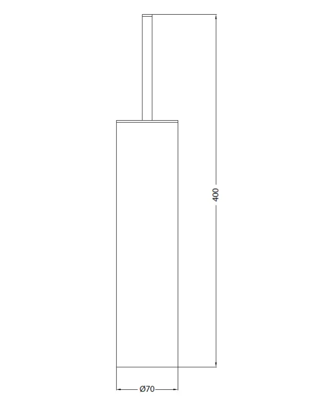 Waterevolution Deep toaletní kartáčová sada stojící nerezová ocel A240IE