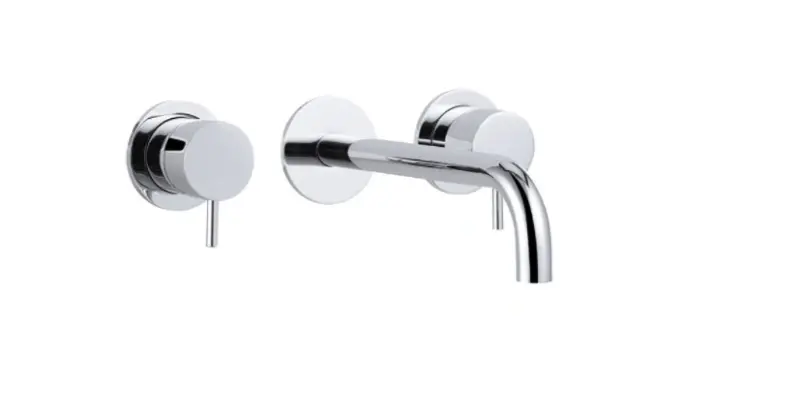 Waterevolution Flow 3otvorová vestavná umyvadlová baterie chrom s výtokem 21 cm T1163F01-21