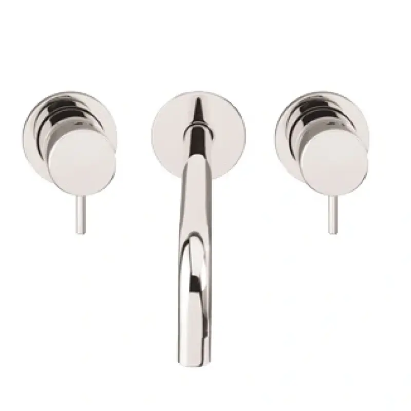 Waterevolution Flow 3otvorová vestavná umyvadlová baterie chrom s výtokem 21 cm T1163F01-21