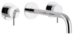 Waterevolution Flow 3-otvorová vestavná umyvadlová baterie chrom s výtokem 15 cm T1163F01-15