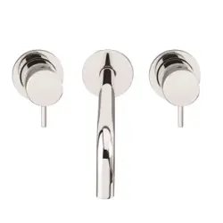 Waterevolution Flow 3-otvorová vestavná umyvadlová baterie chrom s výtokem 15 cm T1163F01-15