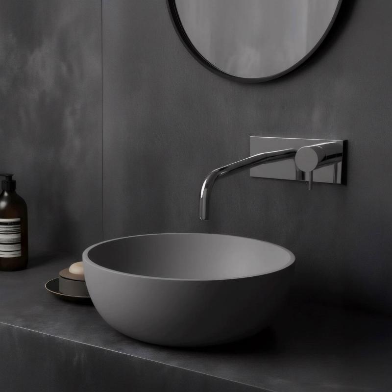 Waterevolution Flow vestavná umyvadlová baterie s krycí deskou chrom s výtokem 21 cm T1161B01-21