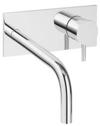 Waterevolution Flow vestavěná umyvadlová baterie s krycí deskou chrom s výtokem 15cm T1161B01-15