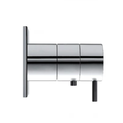 Waterevolution Flow vestavný sprchový termostat kulatá rozeta chrom T142TB01