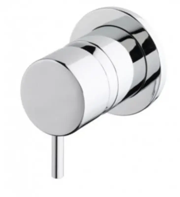 Waterevolution Flow vestavěný 3-cestný přepínač kulatá rozeta chrom T1483S01