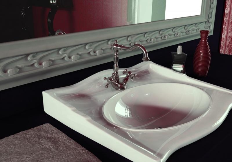 PB klasická umyvadlová baterie, hvězdicové úchyty, výtok 18,5 cm, Bronz 1208854962