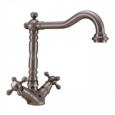 PB classic sink faucet with star handles spout 18.5 cm stainless steel 1208854972