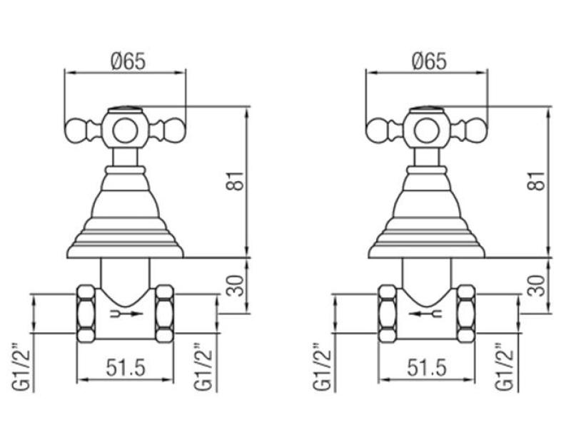 PB klasická vestavná sprchová sada s hvězdicovými knoflíky Bronz 1208855342
