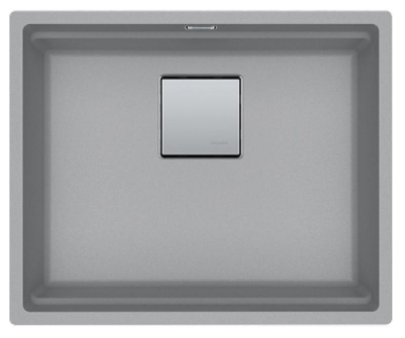 Franke Kubus KNG 110.52 dřez 52x42 šedý žulový spodní montáž 125.0512.507